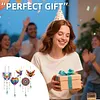 3PCS-6 5D DIY Diamond Painting Wind Chimes Suncatcher Kit Double Sided Diamond Art Kits Suncatcher with Crystal Pendant for Home Wall Window Decor Adults DIY Art Craft