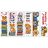 6pcs Dog and Book-DIY Stamped Cross Stitch Bookmark 47x28cm (Single-Sided)