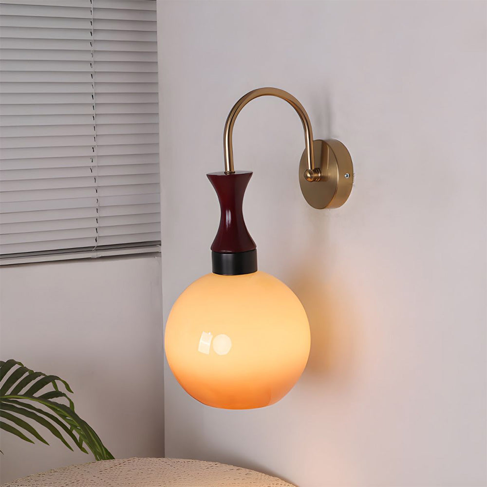 Bauhaus Bowl Glass Simplicity Wall Light