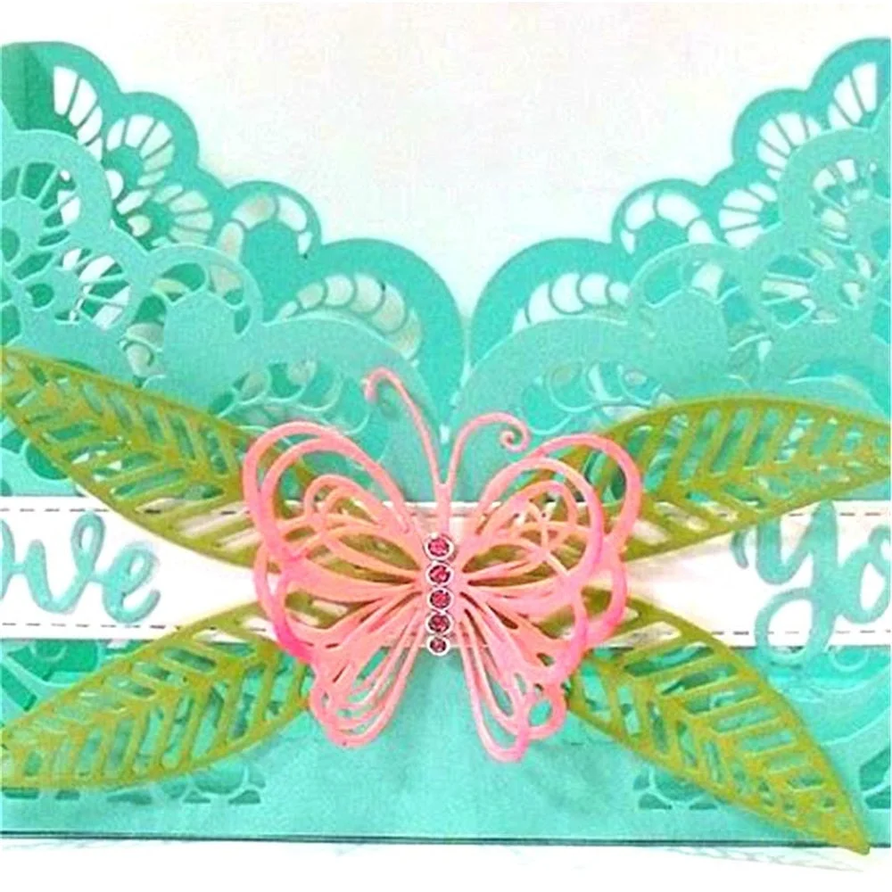 Three Butterfly Metal Die Cuts Cutting Dies For DIY Scrapbooking Embossing Paper Cards Making Decorative Craft Supplies