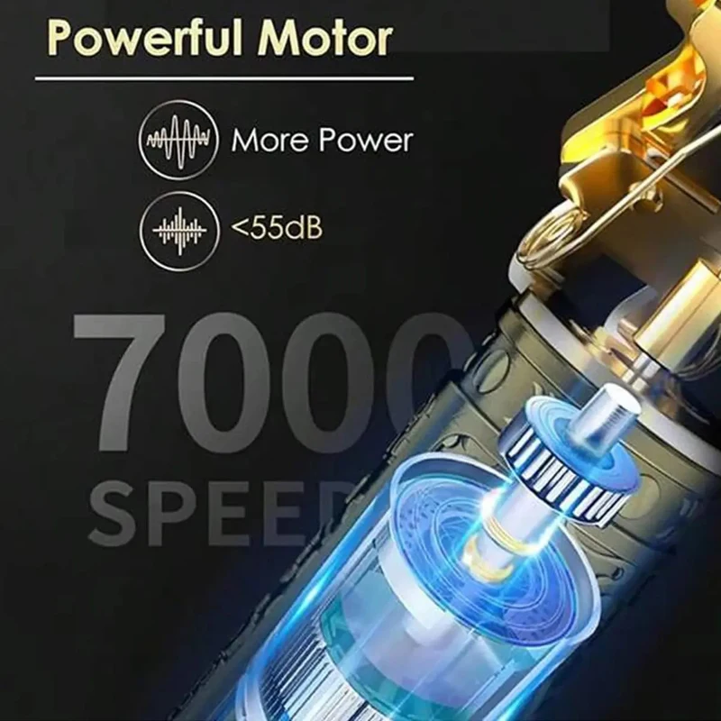 Likron Watches T-Blade Cordless Hair Trimmer Kit - USB Rechargeable Electric Shaver for Men