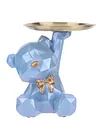 Bear Storage Tray Bear Tray Statue Decorative Jewelry Candy Tray for Home Office