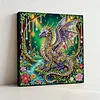 (25x25cm)DIY Dragon Framed Handmade Pearl Painting Art Craft Kit Living Home Decor