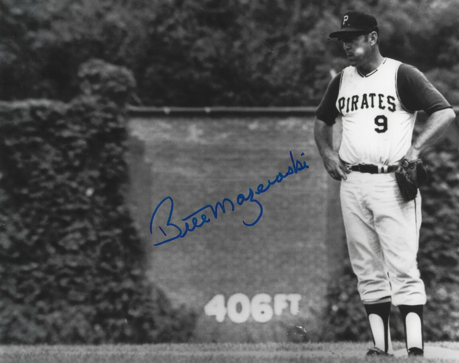 Signed BILL MAZEROSKI 8x10 Pittsburgh Pirates Autographed Photo Poster painting - COA