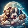 Diamond Painting -DIY Round Drill Good Night Bear and Puppy