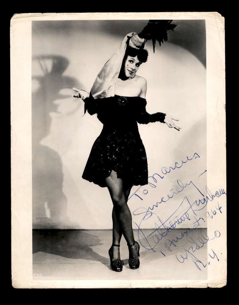 Katherine Dunham JSA Coa Hand Signed 8x10 1964 Harlem Photo Poster painting Autograph