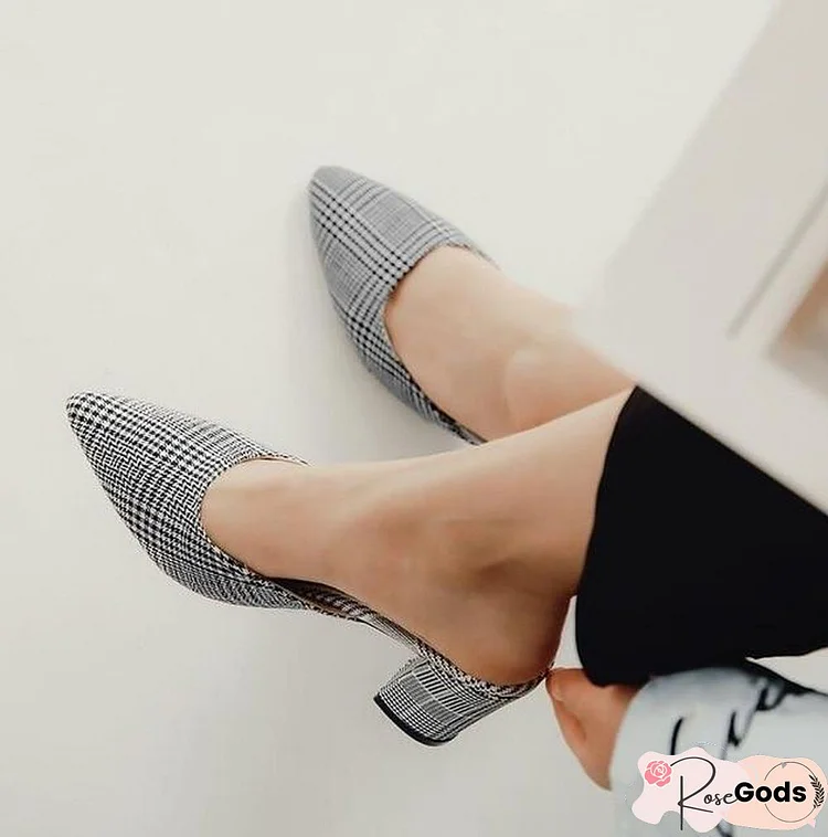 Women High Heels Slipper Mules Decors Pointed Toe Slip Shoes Slipper Sandals