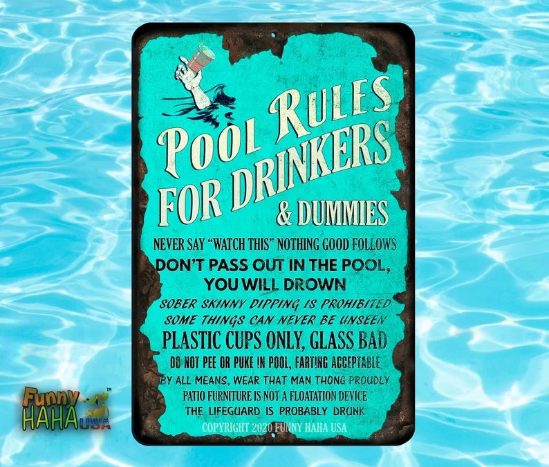 💖Last Day 70% OFF--Funny Pool Sign