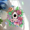 >SALE<Single Side 5D Diamond Painting Dots Pendant Wall Decor (Flower Bird Cage KJ091)