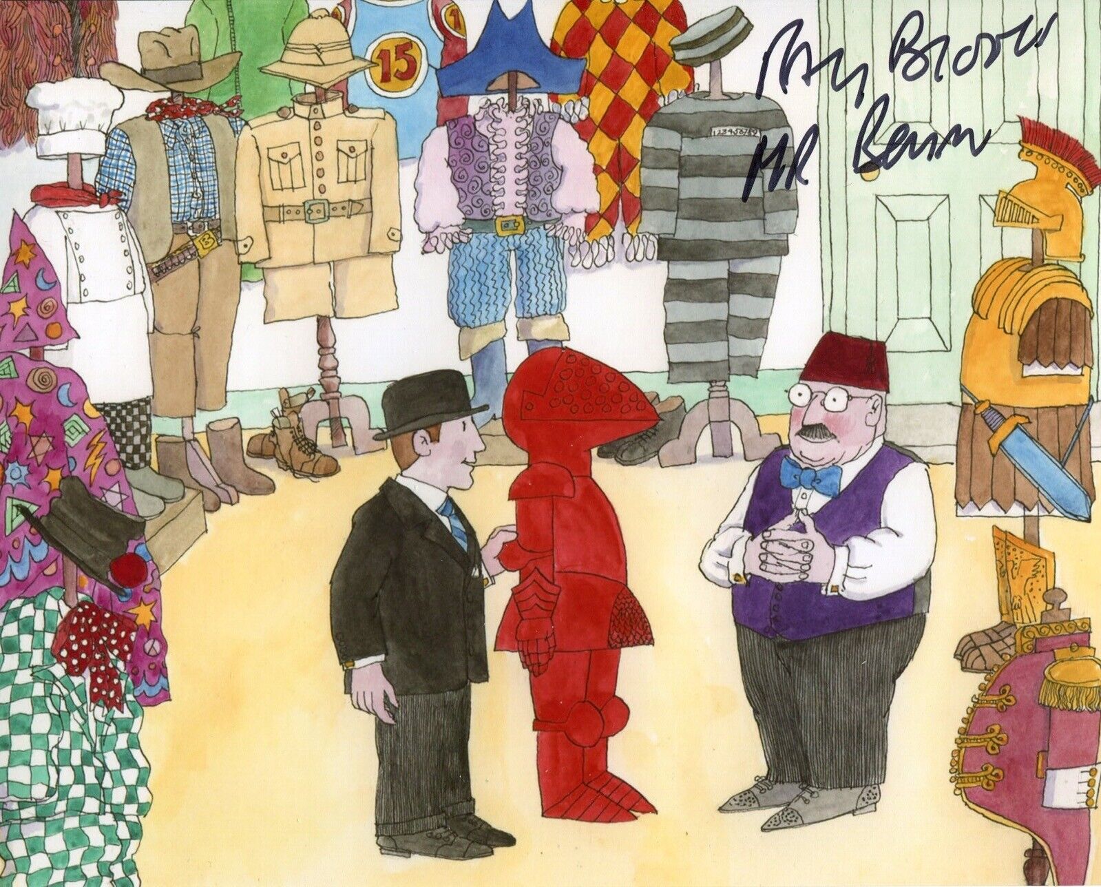 Children’s TV series MR BENN narrator Ray Brooks signed Photo Poster painting No2 WITH PROOF!