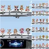 2D Flat Animal DIY Diamond Painting Shake Car Ornaments Desktop Diamond Art Kits