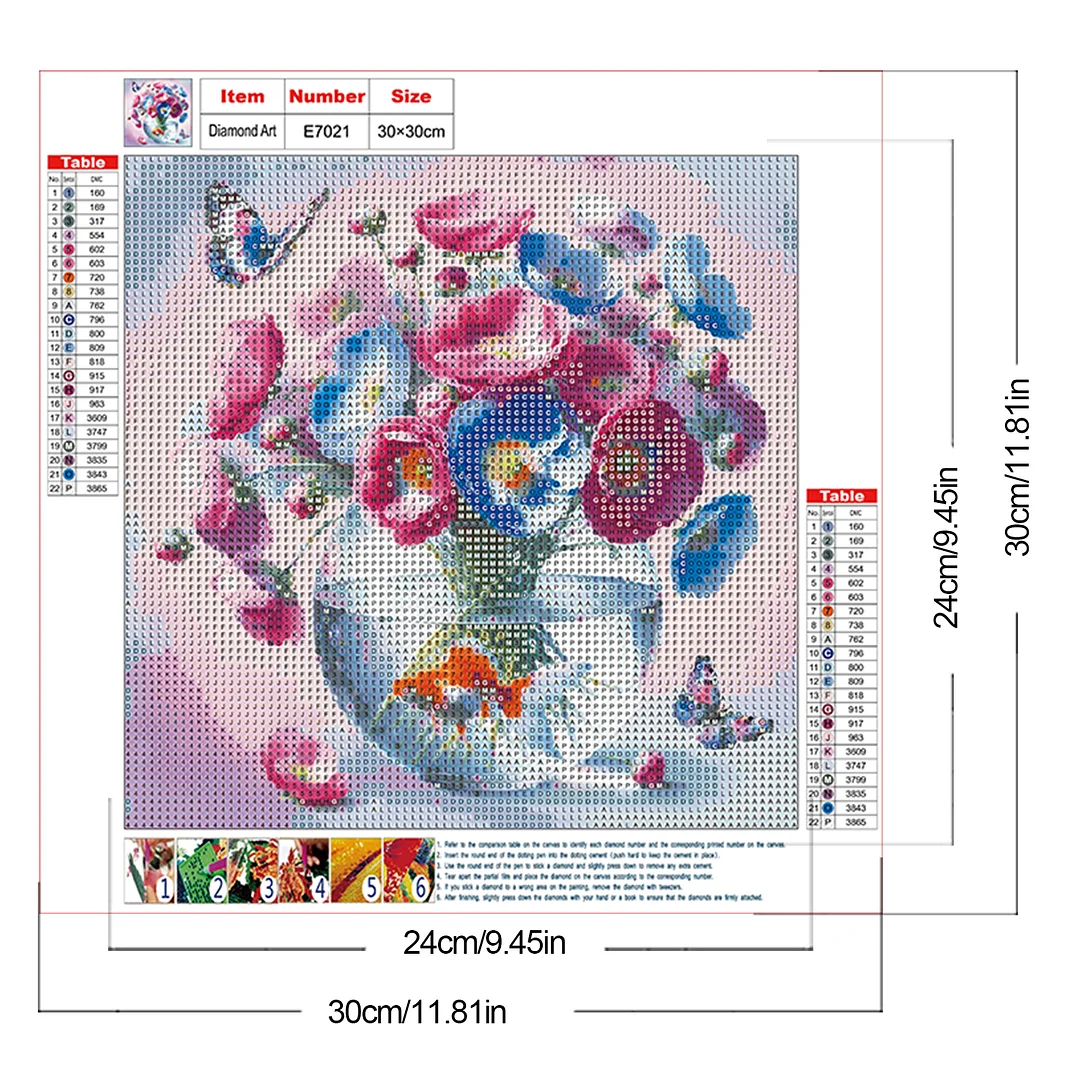Diamond Painting - Full Round Drill - Flowers(Canvas|30*30cm)