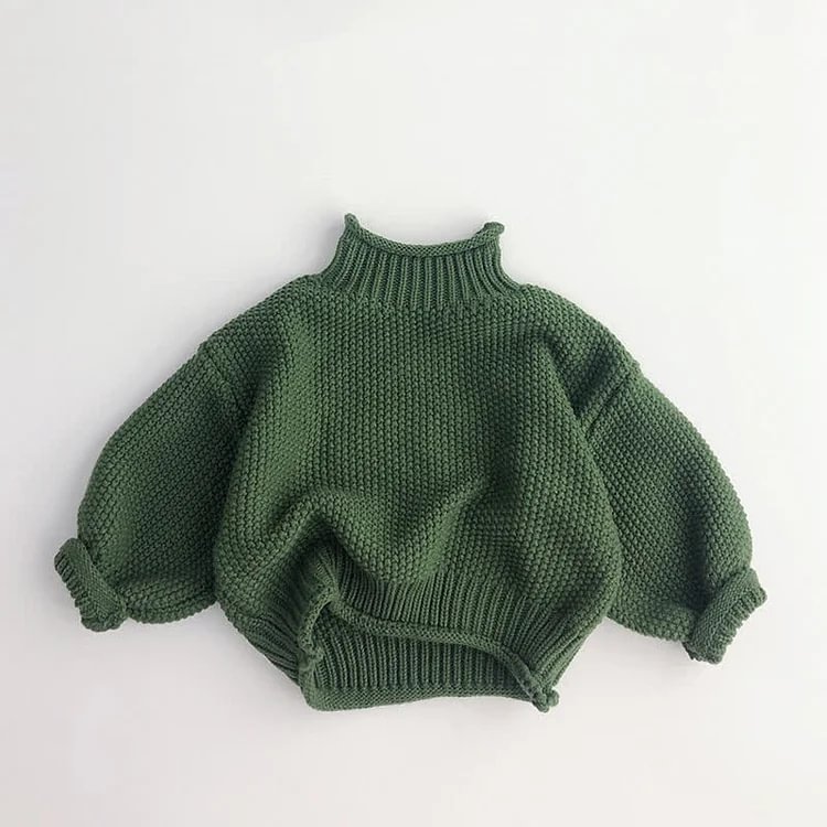 Toddler Boy Retro Turtleneck Sweater