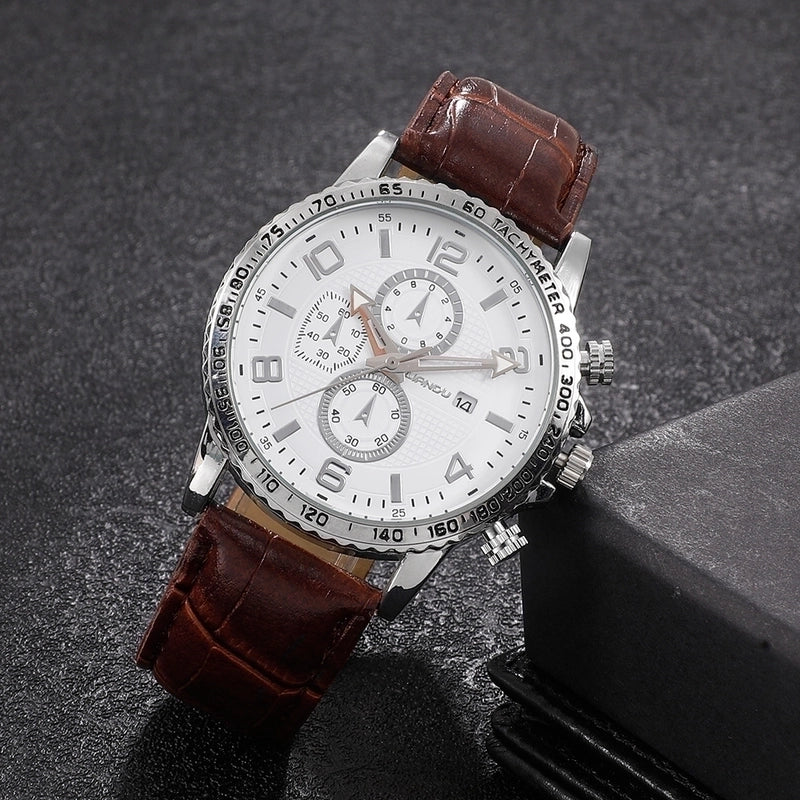 Business Geometric Buckle Quartz Men’s Watches