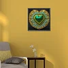 Peacock Love Heart - Crystal Rhinestone Diamond Painting