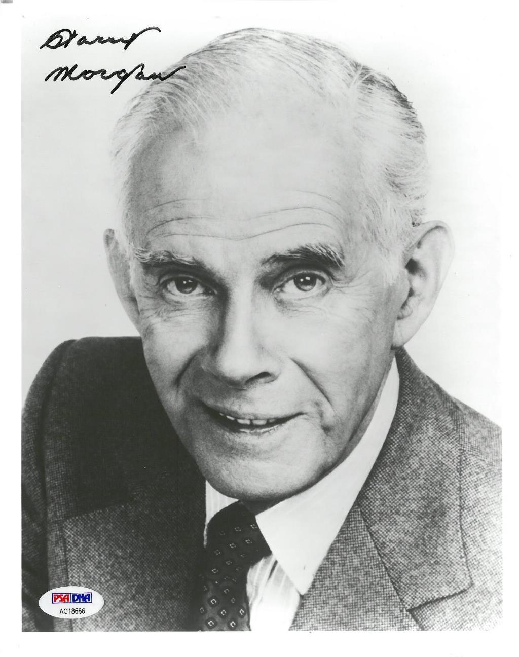 Harry Morgan Signed Authentic Autographed 8x10 B/W Photo Poster painting PSA/DNA #AC18686