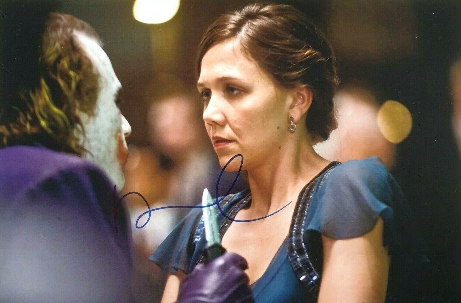 MAGGIE GYLLENHAAL In-Person Signed Autographed Photo Poster painting RACC COA Batman Dark Knight