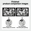 uk.everydayedeals DIY Pearl Painting With Frame - Handmade Self-Adhesive Pearls - Butterfly(20*30cm)