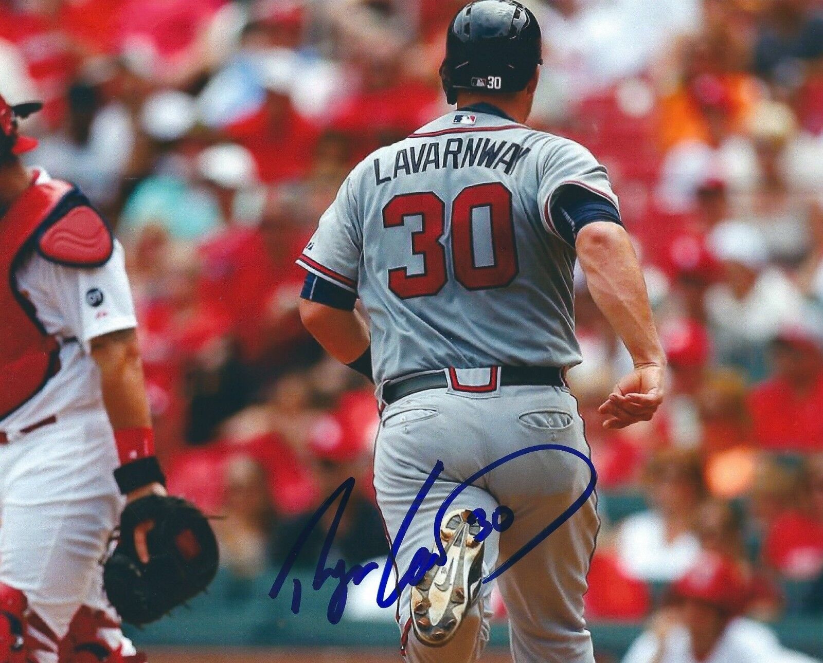 Autographed 8X10 RYAN LAVARNWAY Atlanta Braves Photo Poster painting - w/COA