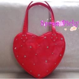 Lolita lovely stars rivet of heart hand bag - 3 colors - SP140443