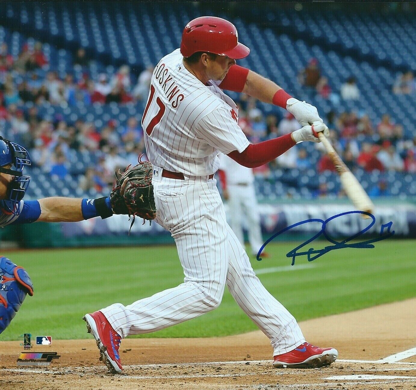 Rhys Hoskins Autographed Signed 8x10 Photo Poster painting ( Phillies ) REPRINT