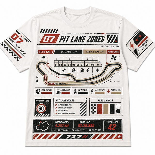 Motorsport Pit Lane Cotton T-Shirt