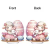 Acrylic Special Shape Easter Sheep 5D DIY Diamond Painting Desktop Ornaments (A)