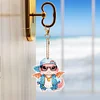 6Pcs Diamond Painting Double Side Dragon Keychain for Home Decor