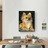 Perle De Chien - Rond Diamant Peinture40X50CM