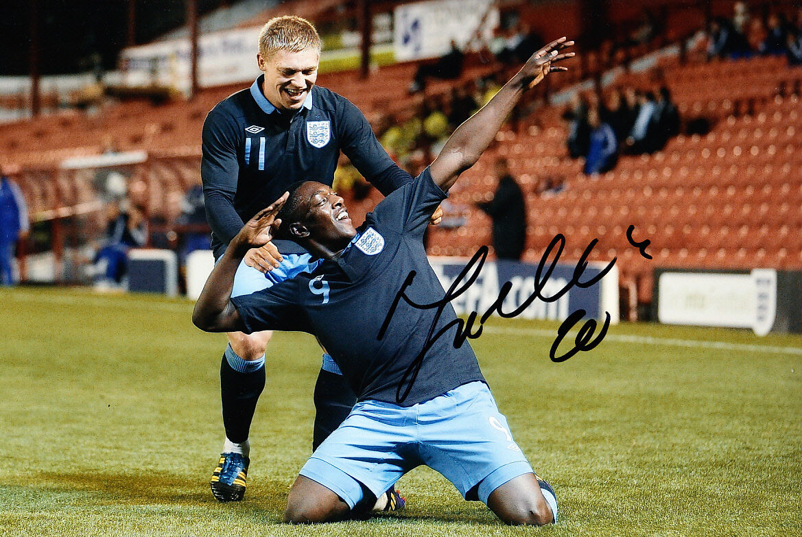 England Marvin Sordell Hand Signed 11/12 Photo Poster painting 12x8 1.