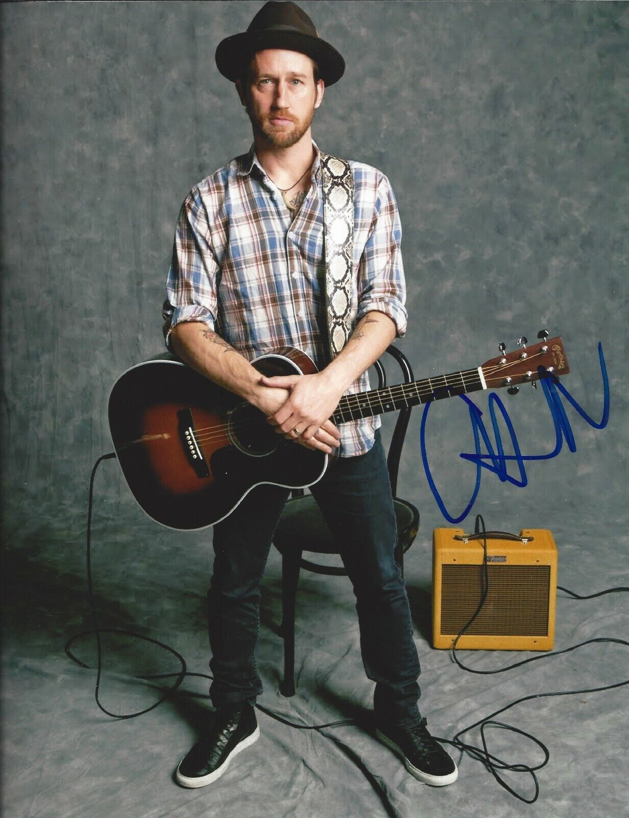 Chris Shifflet Autographed 8x10 Foo Fighters Dave GrohlA345