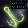 Fishing Treble Hook 5 Colors Triple Barbed Steel Fish Hook for Bait Lure Fishing