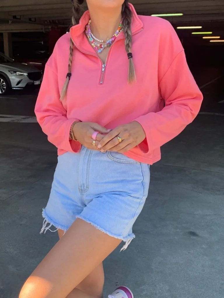 Knit A Chance Sweater- Peach