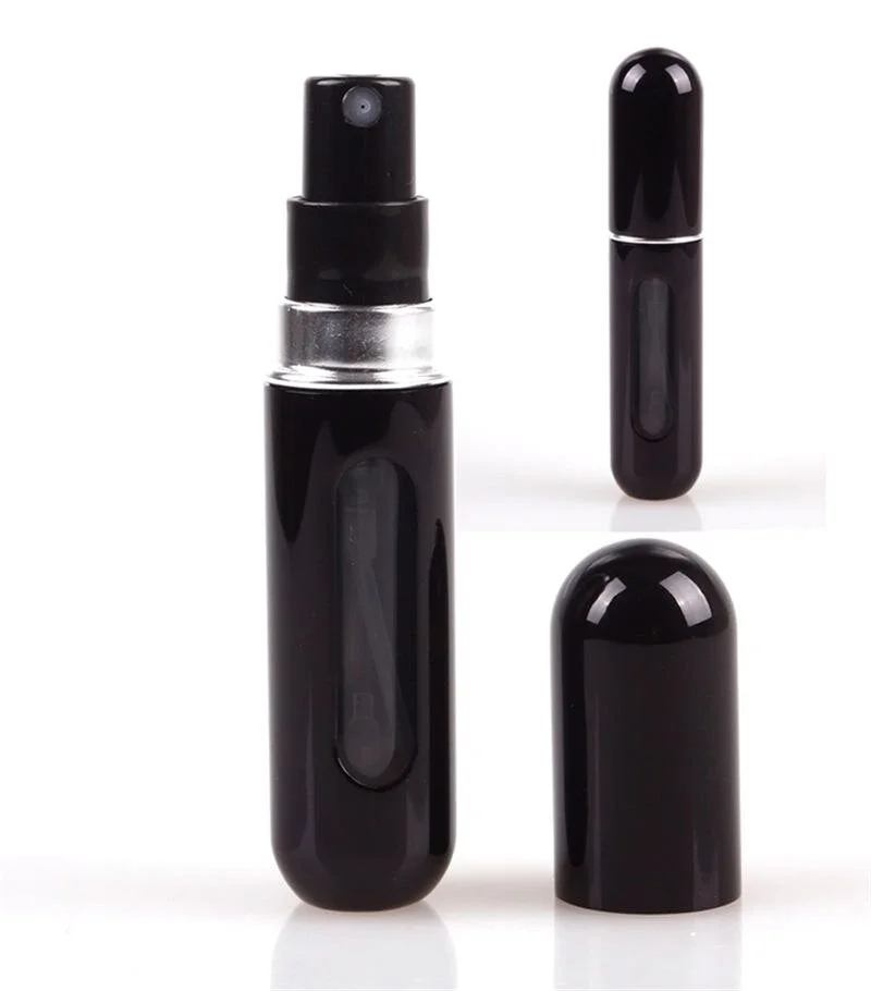 Refillable Mini Perfume Spray Bottle Aluminum Spray Atomizer Portable Travel Cosmetic Useful Container Perfume Bottles