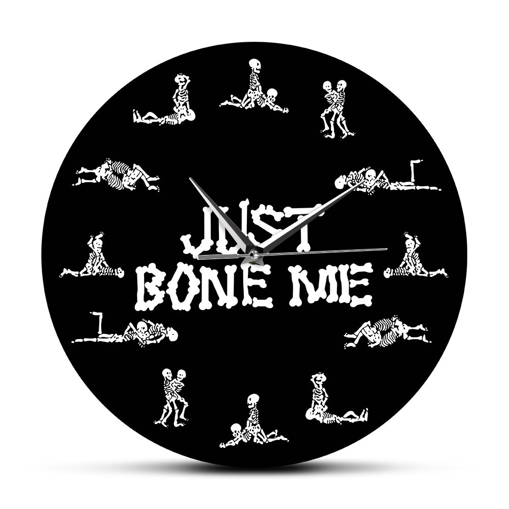 

Just Bone Me Romantic Skeletons - Frameless Acrylic Wall Clock, 501 Original