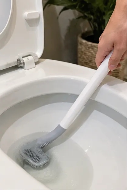 Golf Head Toilet Brush in a home bathroom