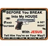 Gun - Metal Tin Signs(8*12Inch/12*16Inch)