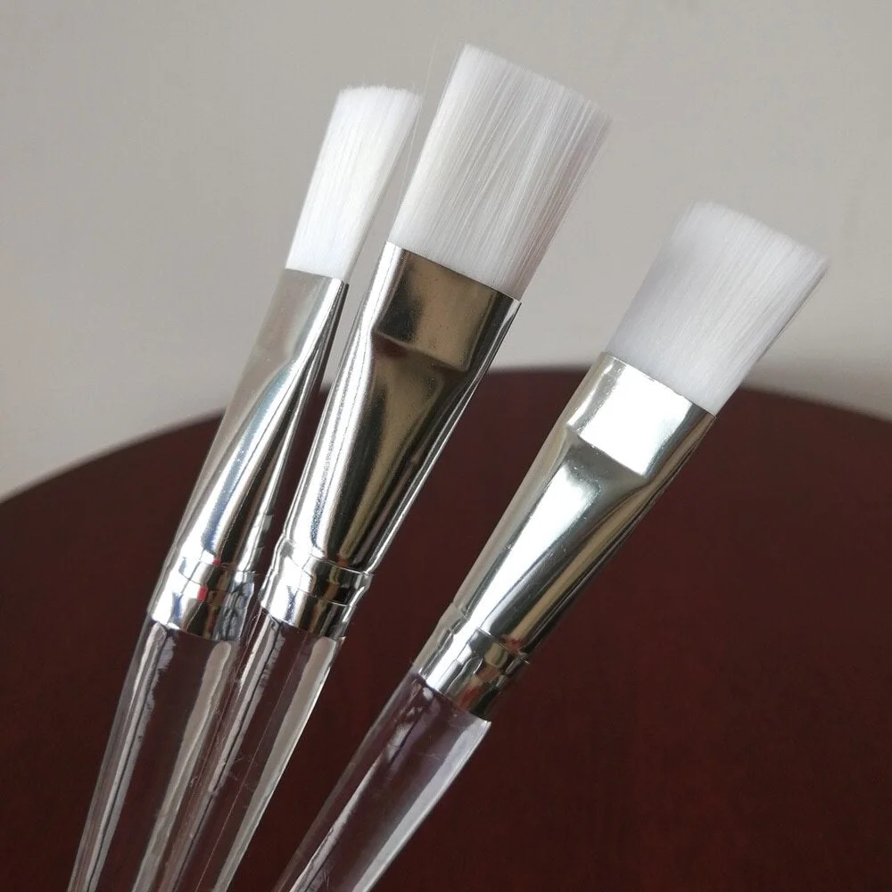 1PC Mask Brush Dense Soft Hair Long Transparent Handle Face Makeup Brushes Skin Care Tools Convenient Comfortable Good Quality