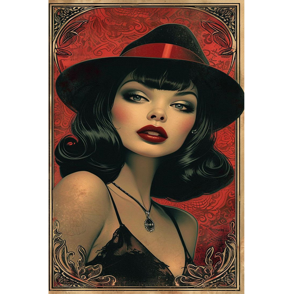 Beauty Round Diamond Diamond Painting 40*60cm (Big Size)