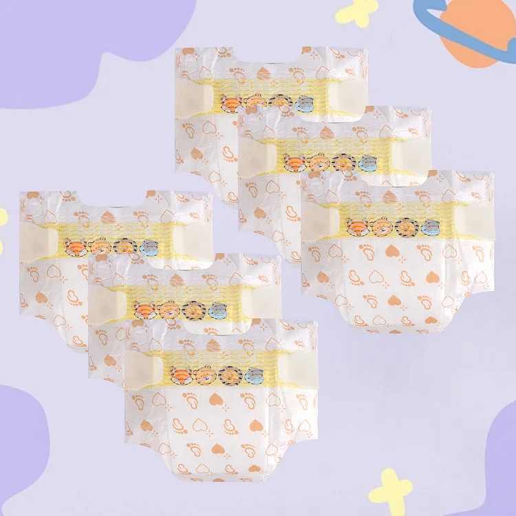 Babeside 17" - 22" Reborn Baby Dolls 6pcs Baby Doll Diaper White