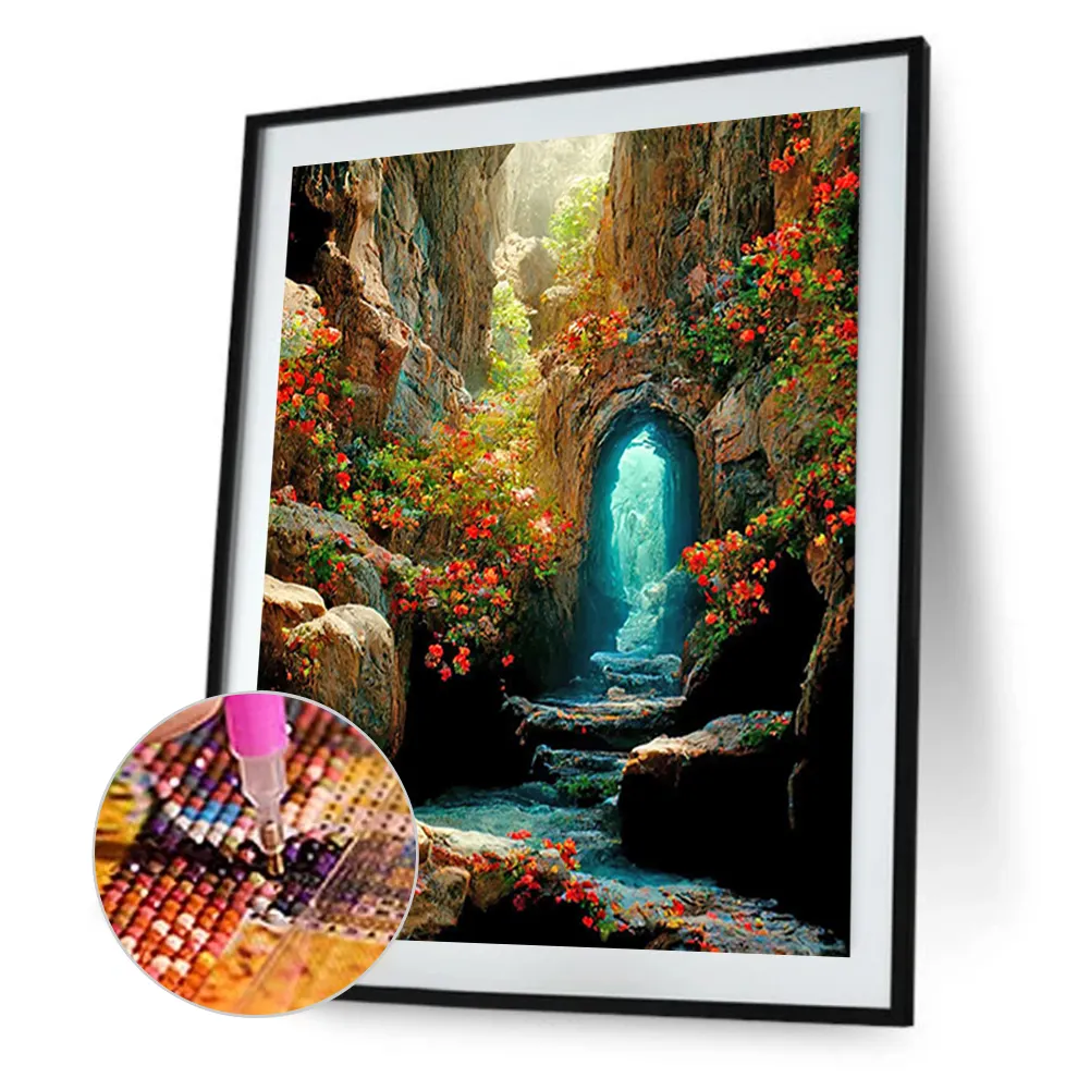 Full Round Diamond Painting 40*50cm - Cave
