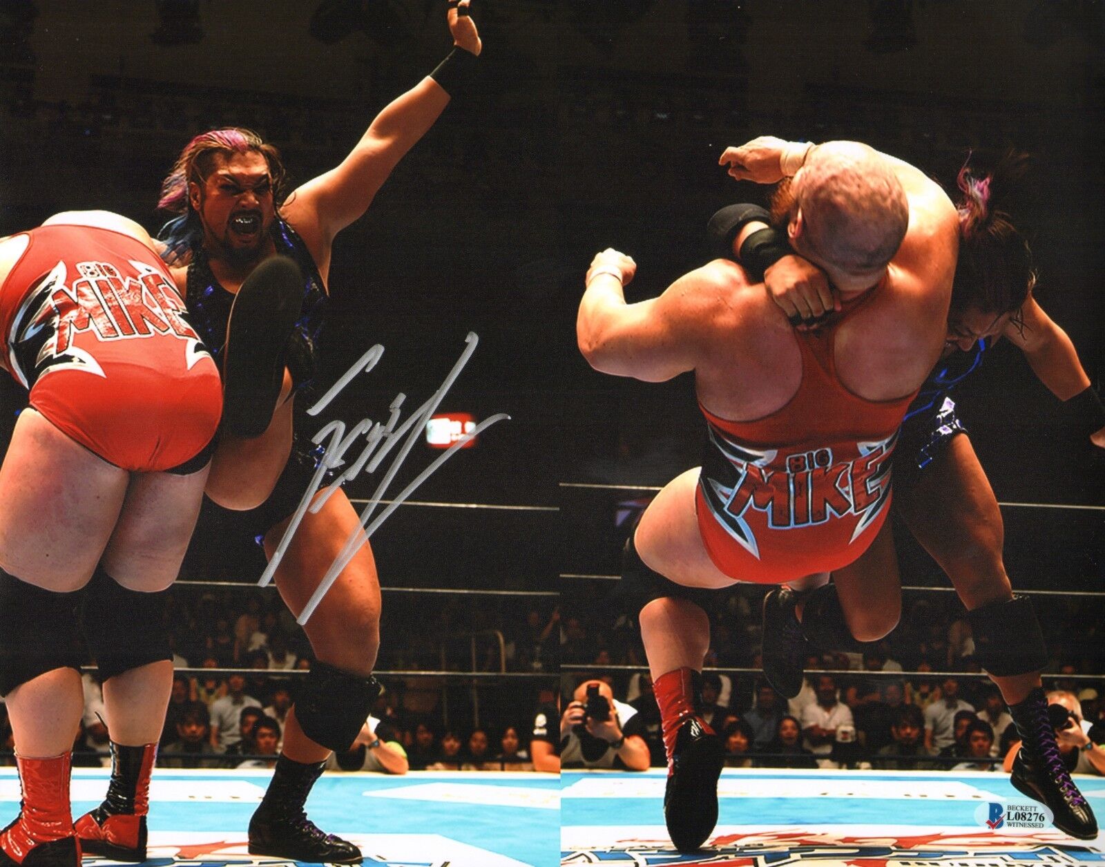 Evil Signed 11x14 Photo Poster painting BAS Beckett COA New Japan Pro Wrestling Picture Auto'd 8