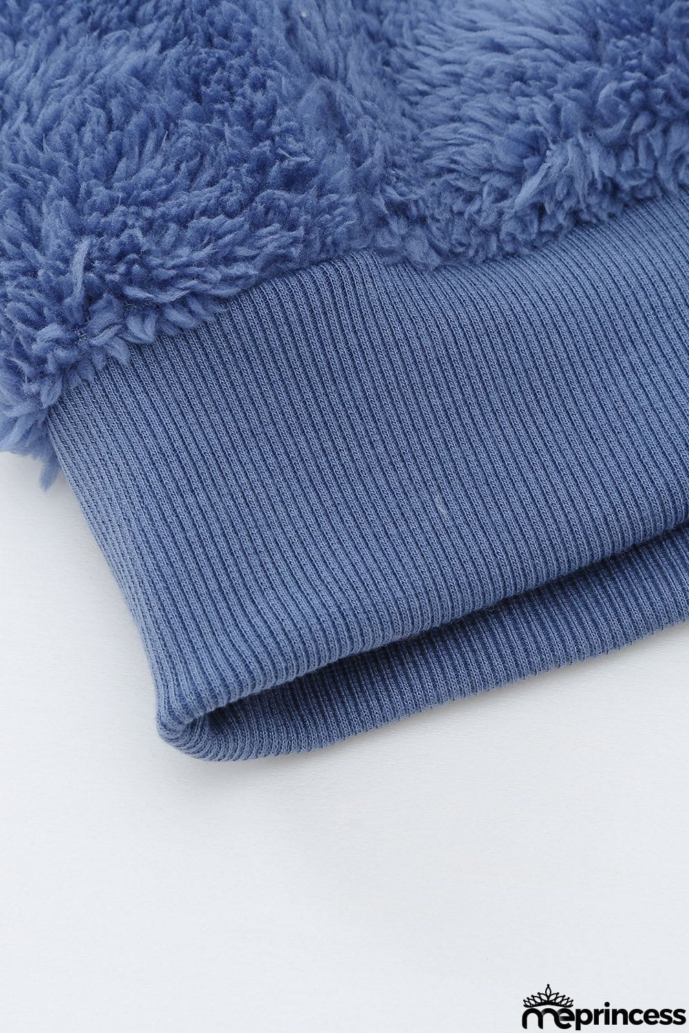 Colorblock Zip Up Sherpa Coat with Hooded