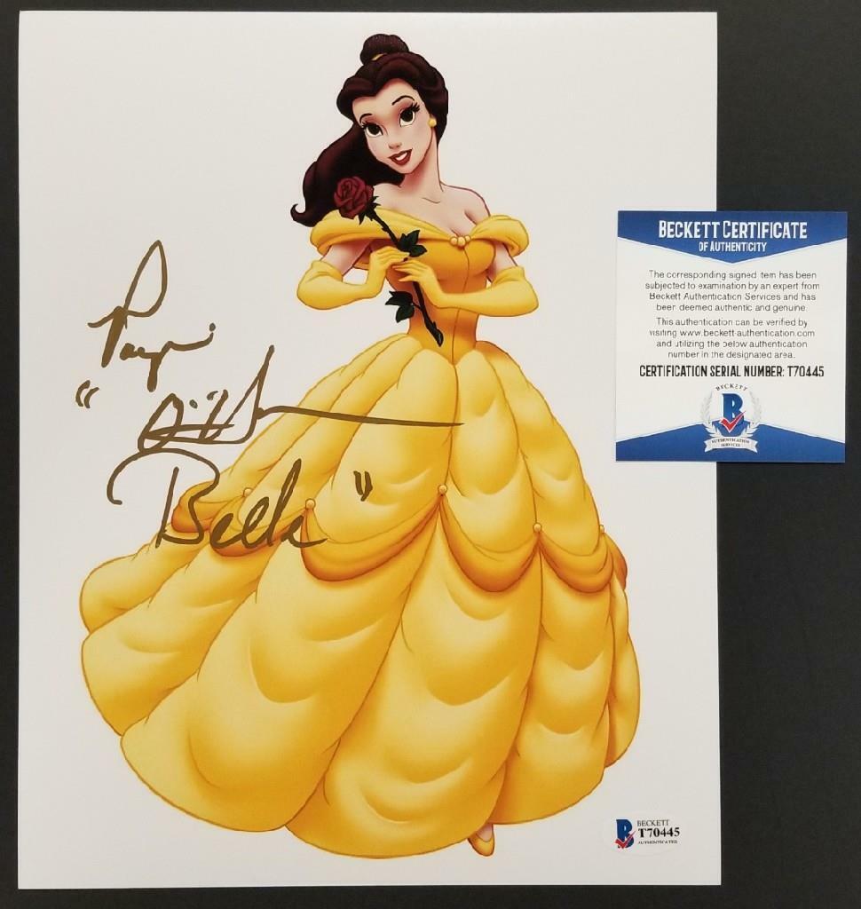 Paige O'Hara signed Beauty and the Beast 8x10 Photo Poster painting #3 Voice of Belle ~ BAS COA