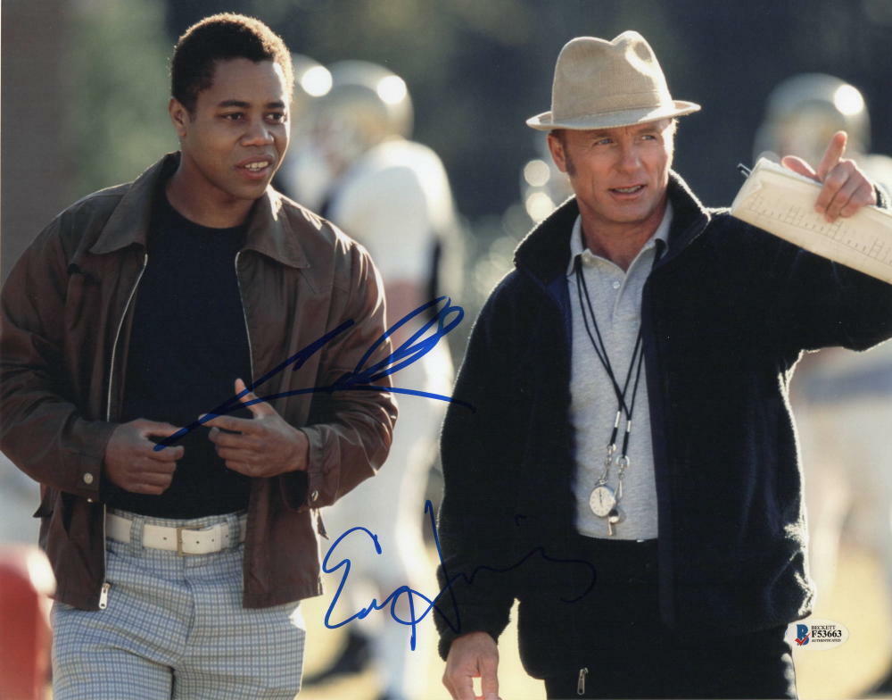 CUBA GOODING JR & ED HARRIS CAST SIGNED AUTOGRAPH 11x14 Photo Poster painting - RADIO, APOLLO 13