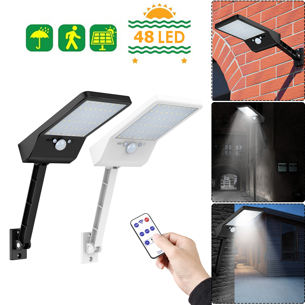 

48 LED Remote Solar Light PIR Motion Sensor IP65 Outdoor Wall Lamp 2pcs, 501 Original