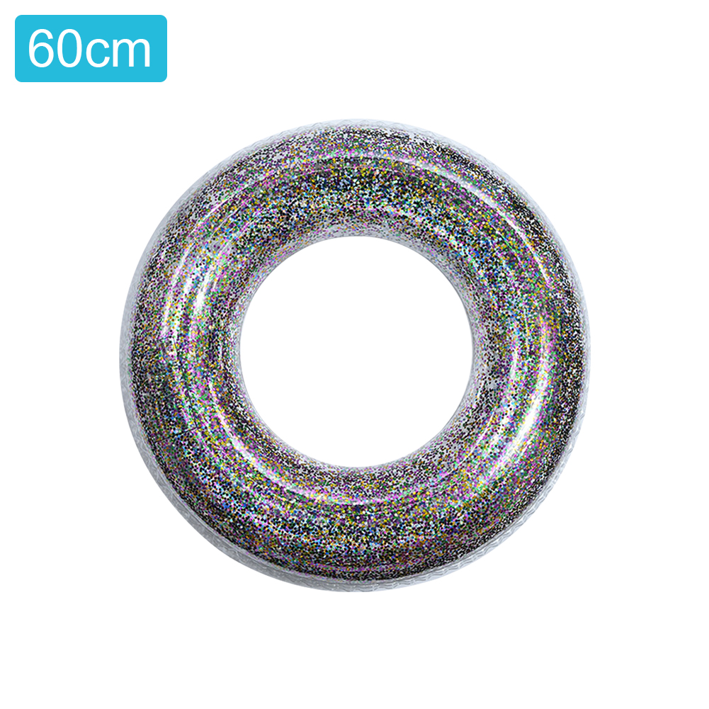 

Transparent Sequins PVC Inflatable Swimming Ring Pool Circle, 90cm, 501 Original