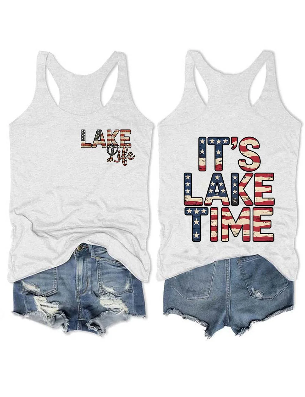 It's Lake Time 4th Of July Tank