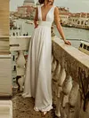Plunging Backless Empire Jumpsuits