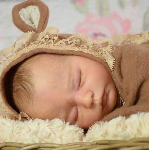 17" Soft Weighted Body Cute Lifelike Handmade Silicone Reborn Sleeping Baby Boy Doll Ivan
